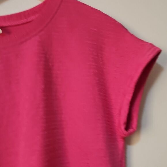 Chic Fuchsia Mini Dress - Picture 3 of 7